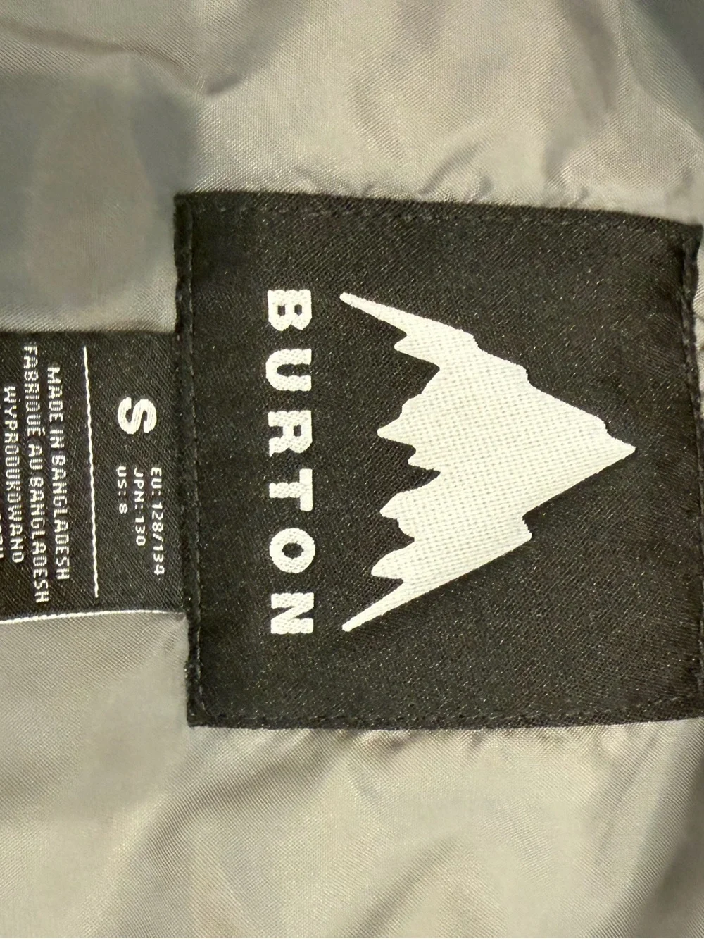 Burton Kids Black Hooded ski Jacket